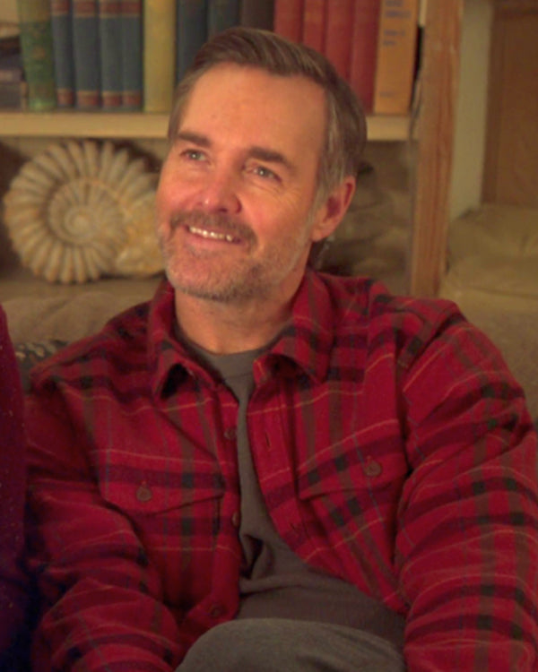 The Four Seasons S02 Will Forte Red Plaid Shirt