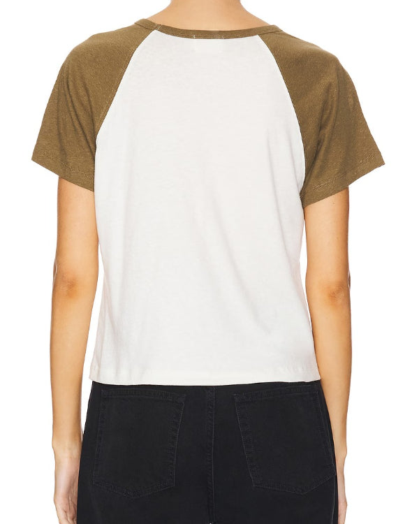 The Four Seasons Tina Fey Olive Green Raglan Sleeve T-Shirt