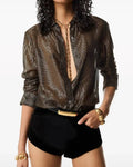 The Hunting Wives Malin Akerman Silk Blouse
