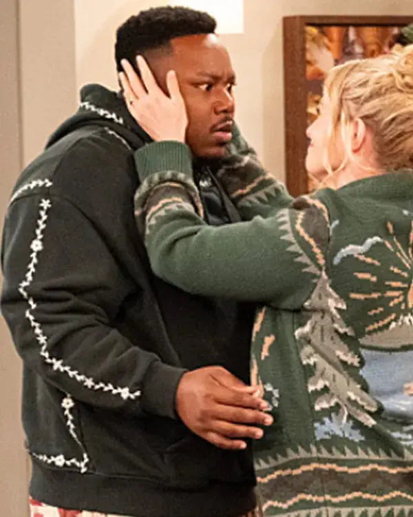 The Neighborhood S08 Marcel Spears Floral Trim Hoodie