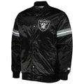The Pick And Roll Las Vegas Raiders Black Satin Jacket