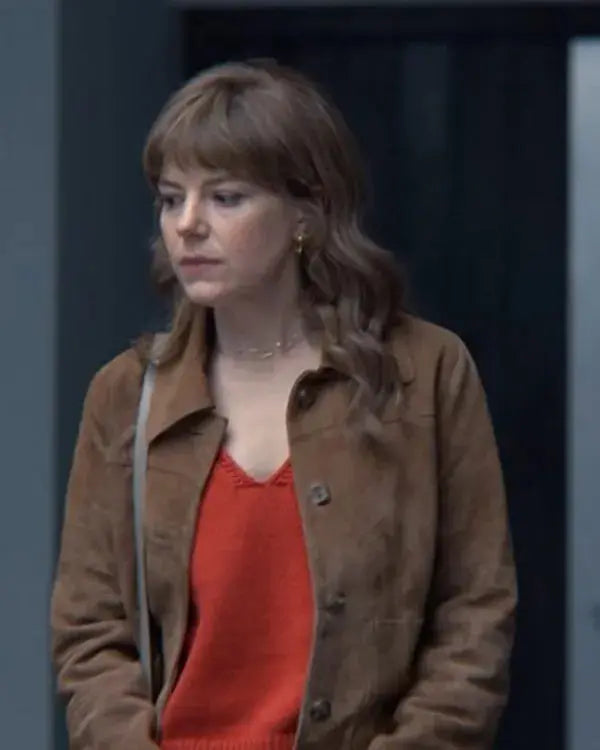 The Revenge Club S01 Emily Hunter Brown Suede Jacket