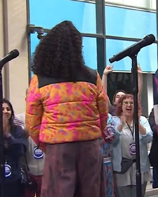 The Today Show Christiani Pitts Flower Puffer Jacket