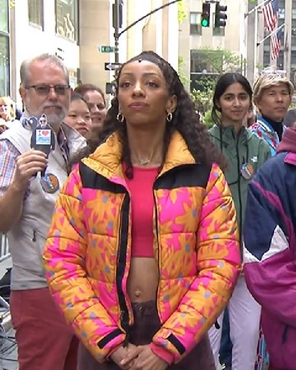 The Today Show Christiani Pitts Flower Puffer Jacket