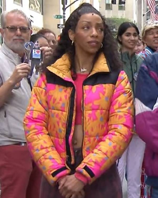 The Today Show Christiani Pitts Flower Puffer Jacket