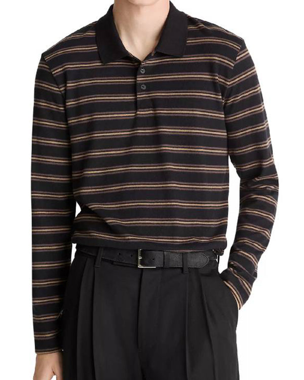 The View Nate Bargatze Striped Polo Shirt
