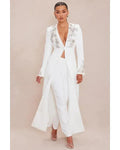 The Voice S28 Jazz McKenzie White Embellished Coat