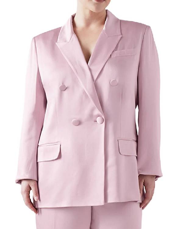 Today Hoda Kotb Pink Satin Blazer