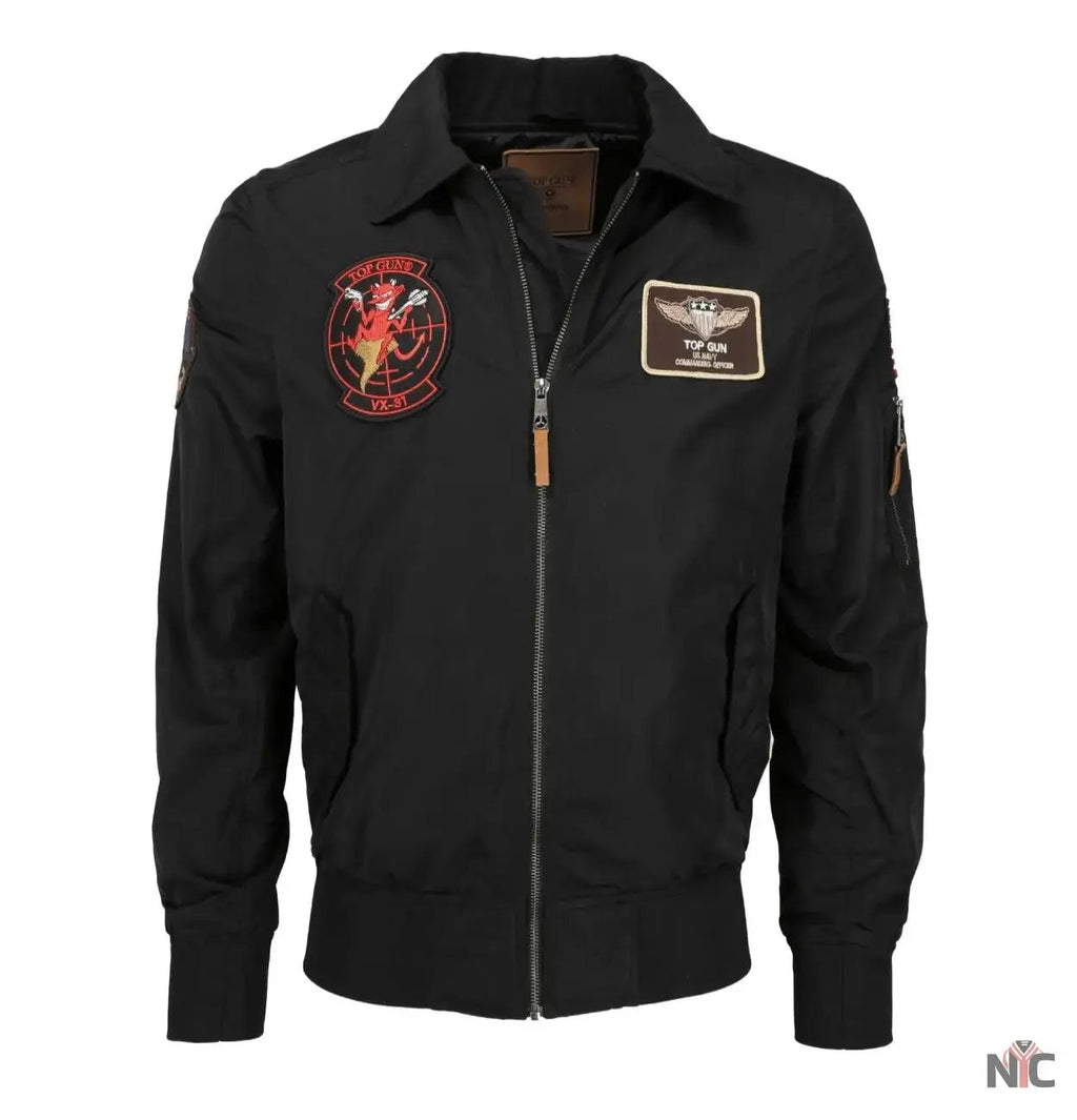 Top Gun Flight Black Jacket