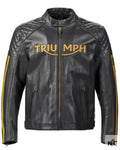 Triumph Men’s Black & Gold Motorcycle Braddan Air Race Jacket