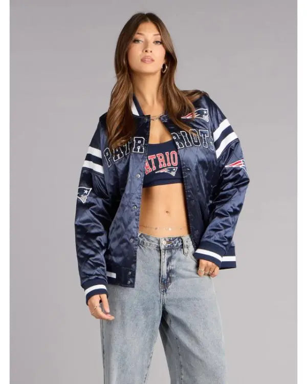 Ultra Game NFL New England Patriots Bomber Jacket