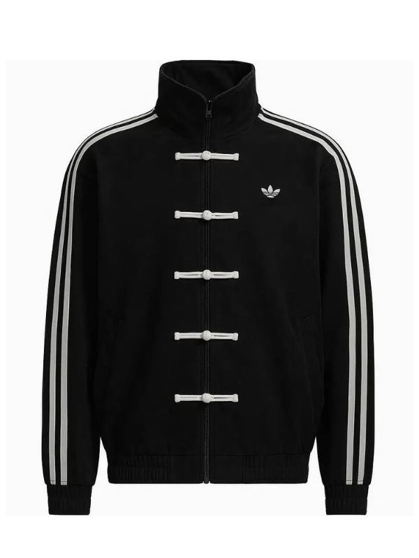 Unisex Chinese New Year Adidas Black Suede Jacket