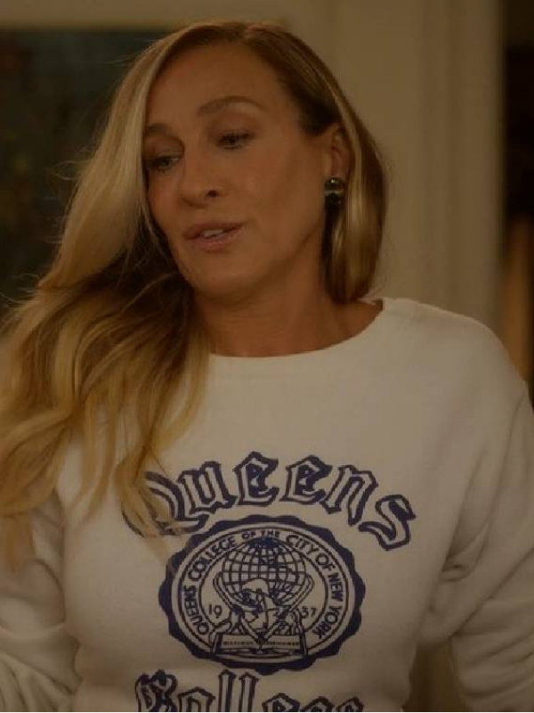 Sarah Jessica Parker Crewneck Queens College Sweatshirt