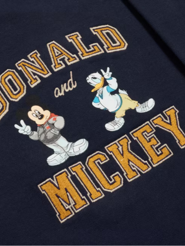 Mickey Mouse and Donald Duck Varsity Jacket For Adults