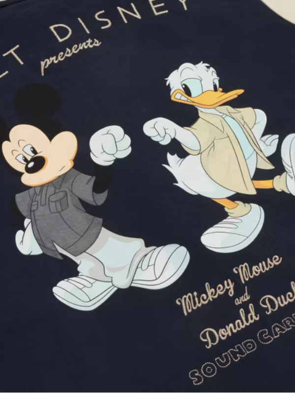 Mickey Mouse and Donald Duck Varsity Jacket For Adults