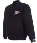 Varsity Oklahoma City Thunder Navy Blue Wool Jacket