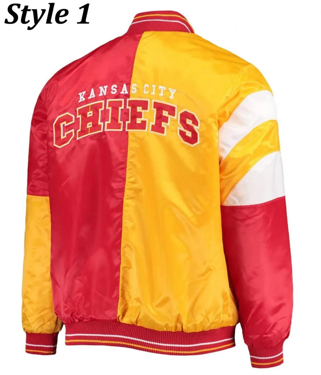 Varsity Kansas City Chiefs Satin Jacket