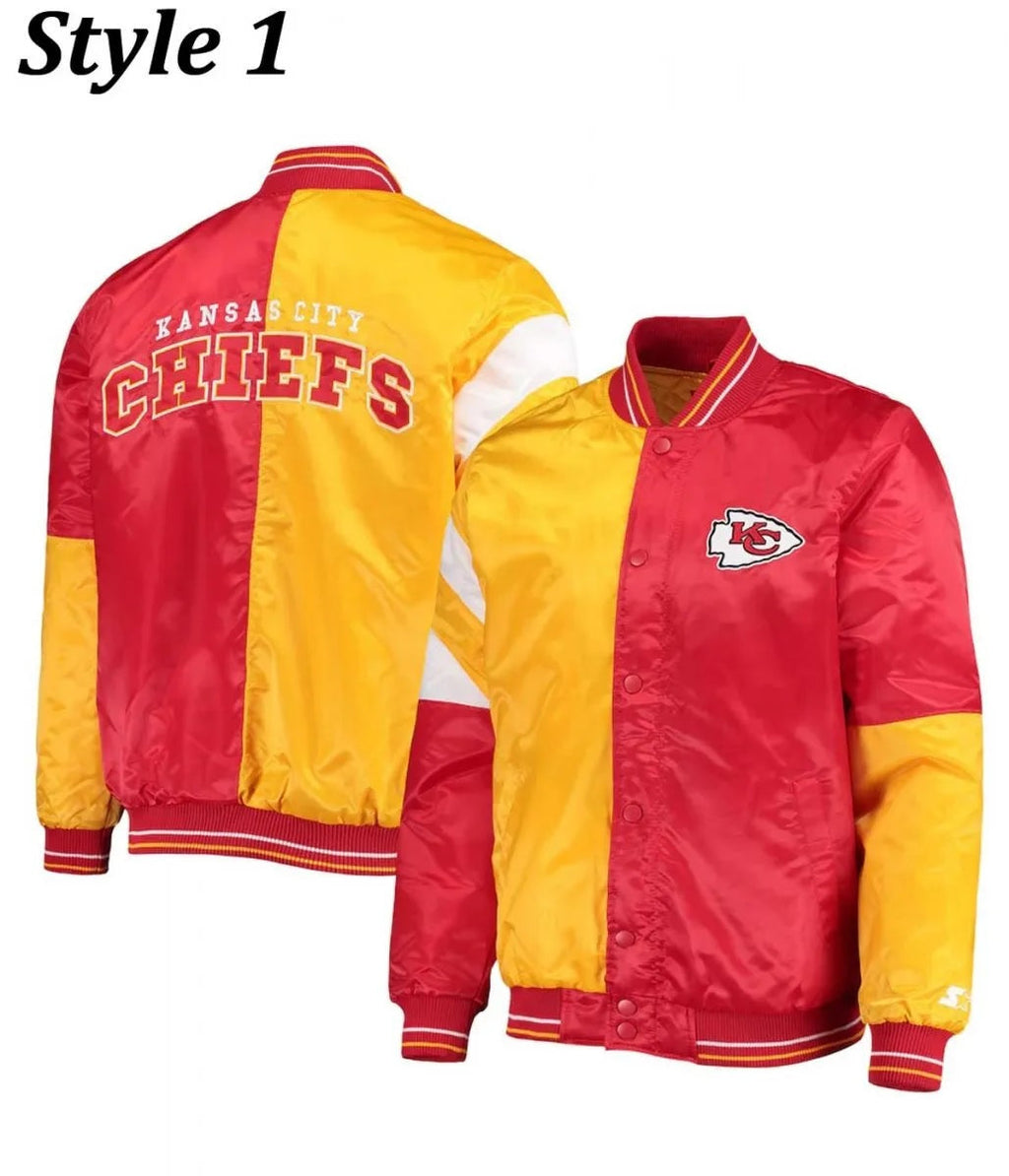 Varsity Kansas City Chiefs Satin Jacket