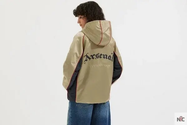 Veste coupe-vent rétro dorée d’Arsenal