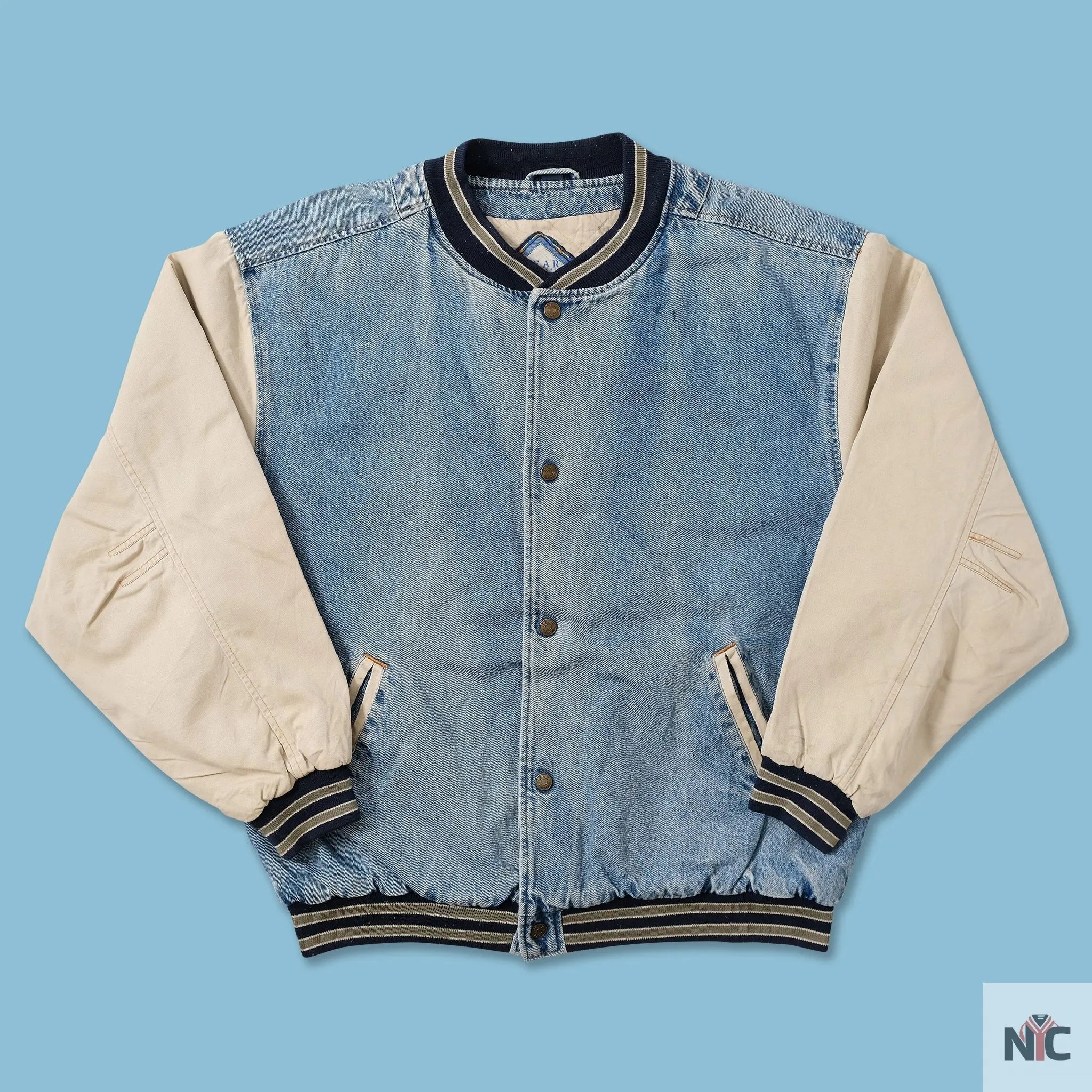 Vintage Dr. Pepper Denim Varsity Jacket