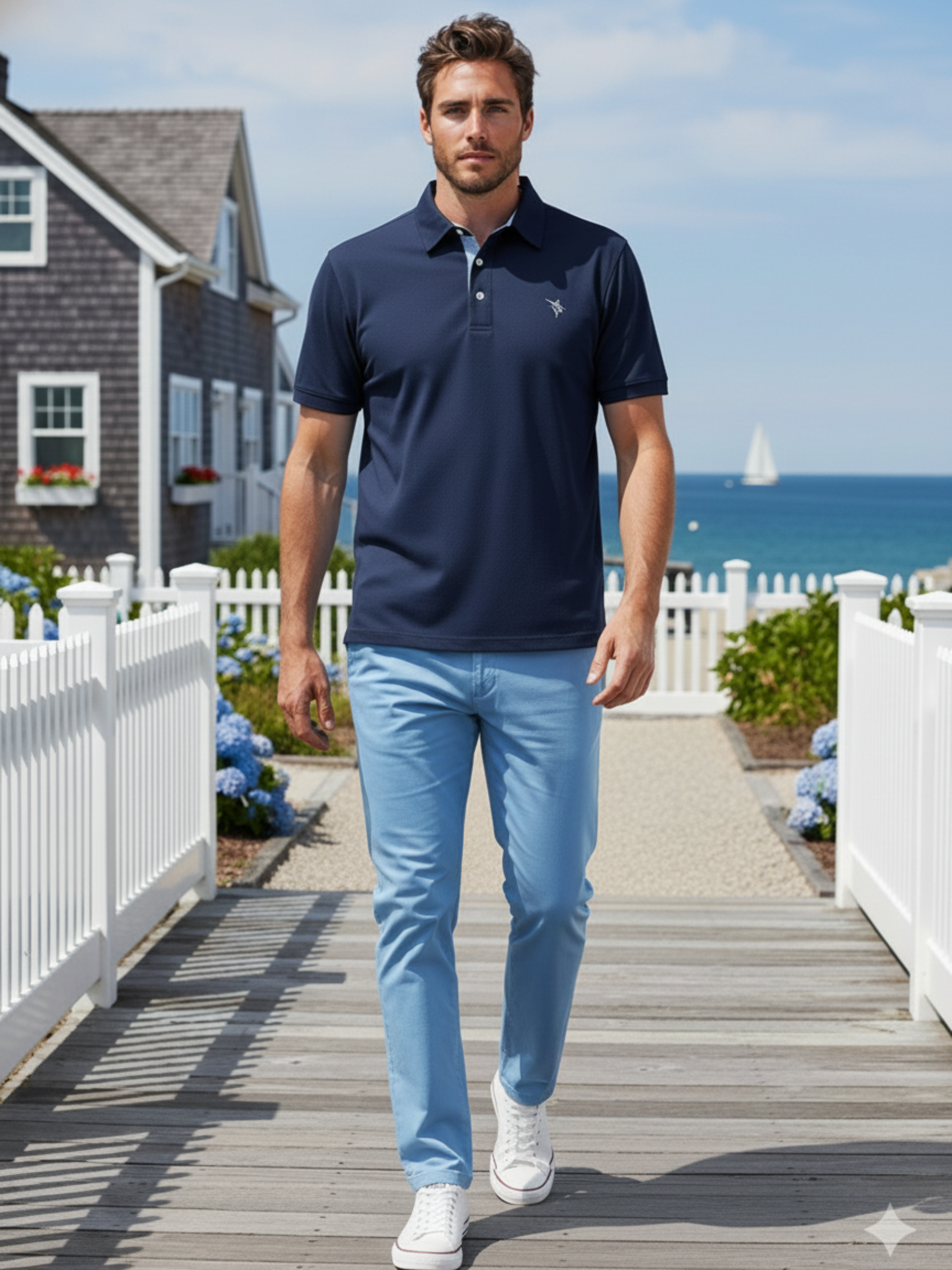 Primakind Coastline polo navy | Lightweight