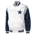 Warm-Up Pitch Dallas Cowboys Varsity Satin Jacket