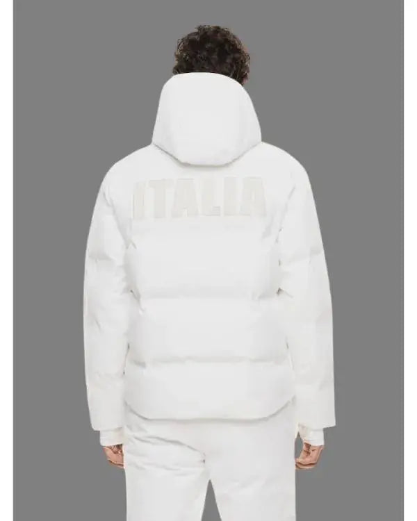 Winter Olympics 202 Team Italy EA7 White Puffer Jacket