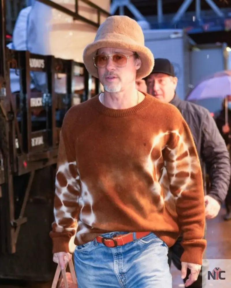 Primakind Wolfs 2024 Brad Pitt Sweater | Knit Fabric