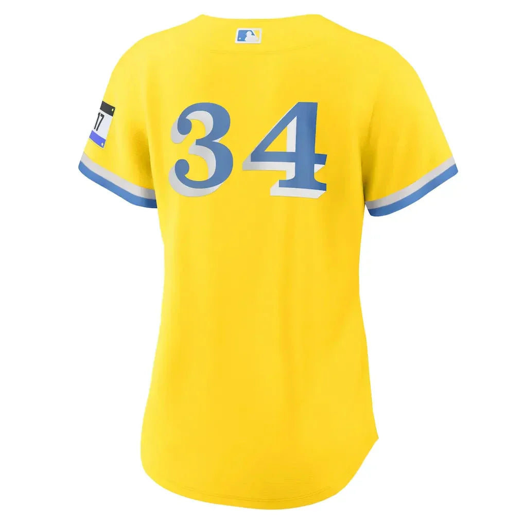 Women's Boston Red Sox David Ortiz Nike Gold City Connect Replica Player Jersey