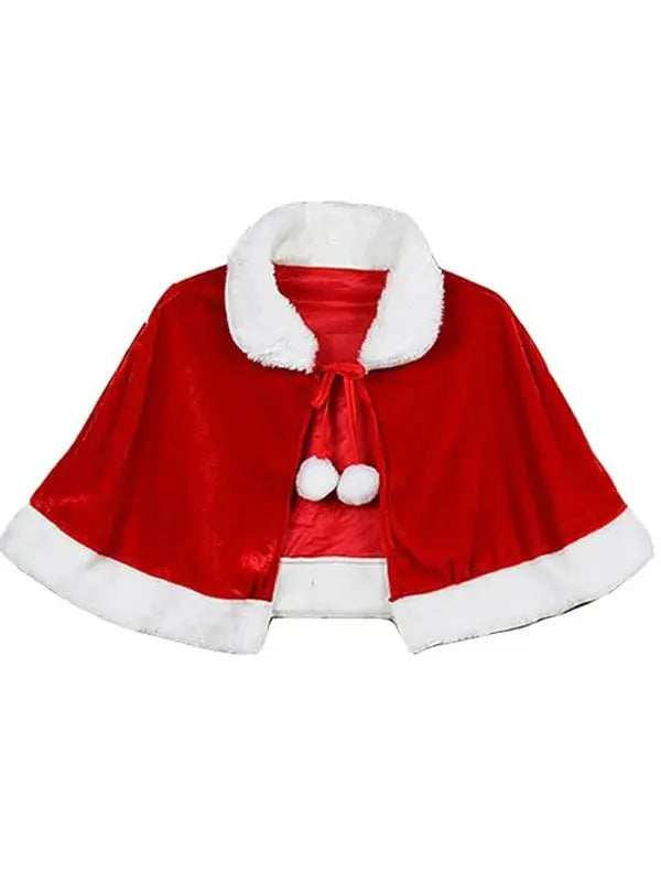 Women’s Red Santa Cape