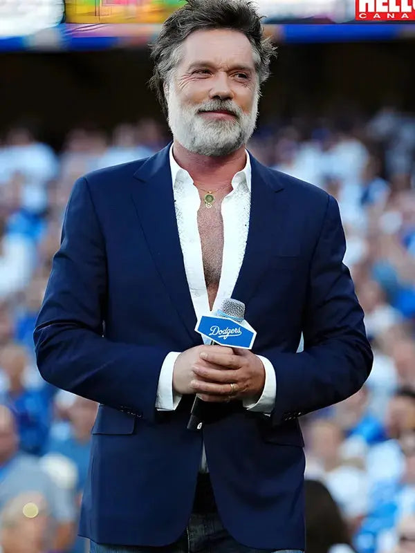 World Series 2025 Rufus Wainwright Blue Blazer