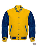 Yellow And Blue Varsity Jacket
