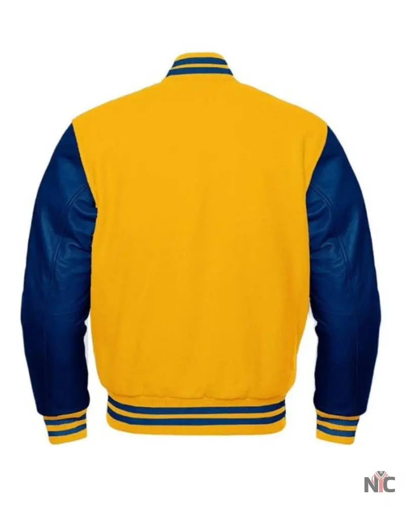 Yellow And Blue Varsity Jacket
