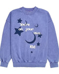 You’re On Your Own Kid Purple Crewneck Sweatshirt