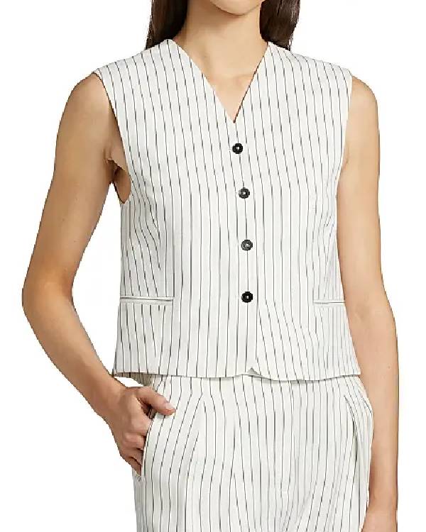 Only Murders In The Building Selena Gomez Pinstriped Vest