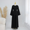 2-Piece Modest Set - Fitted Top ; A-Line Maxi Skirt