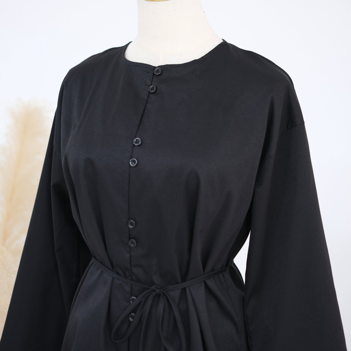 PrimaKind Button-Front Longline Top & Wide-Leg Trouser Set