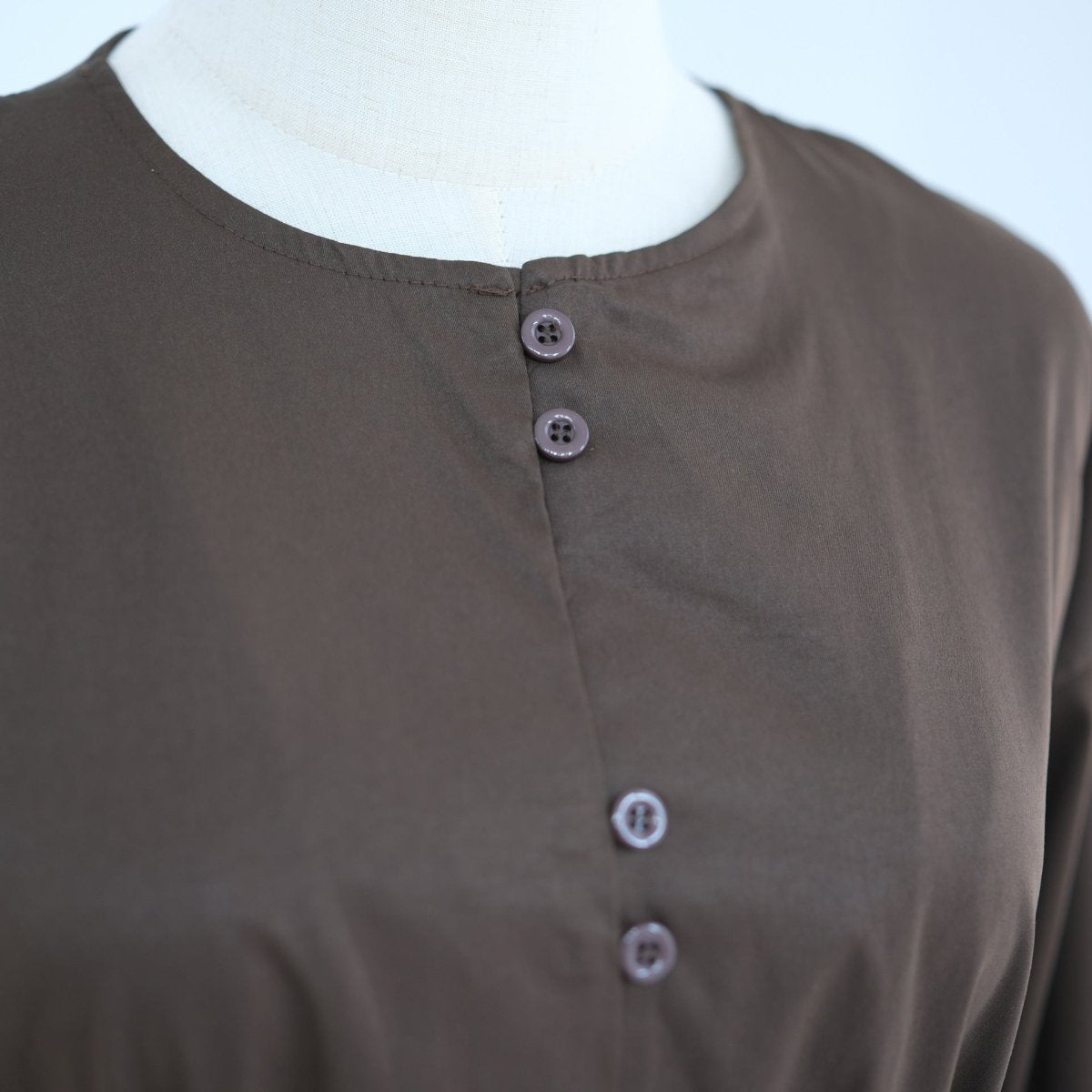 PrimaKind Button-Front Longline Top & Wide-Leg Trouser Set