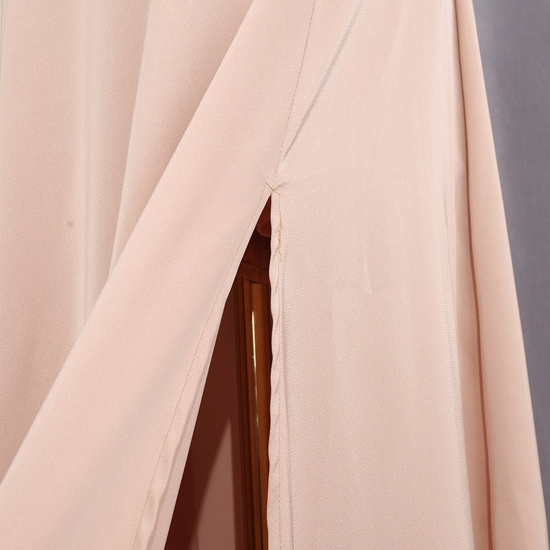 Primakind Champagne Satin Cape & Skirt Set