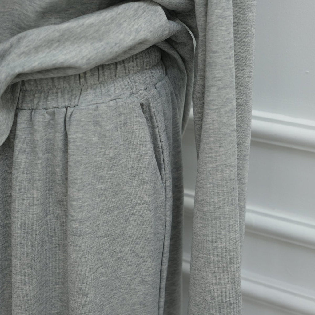 Primakind Cotton Half-Zip Top & Maxi Skirt Set