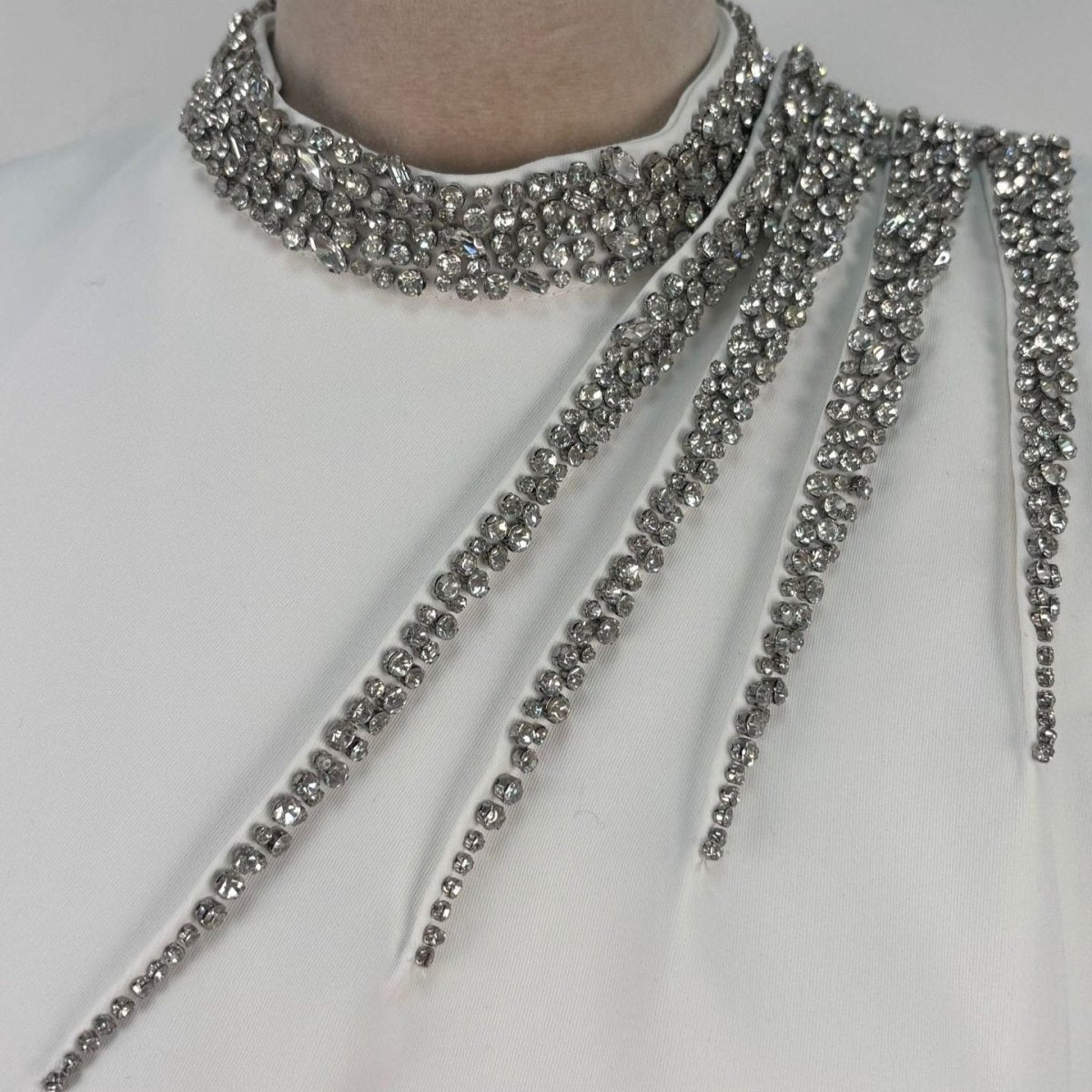 Primakind Crystal Embellished Evening Gown