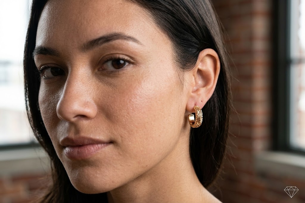 Primakind Women's Gold-Tone Hoop Earrings