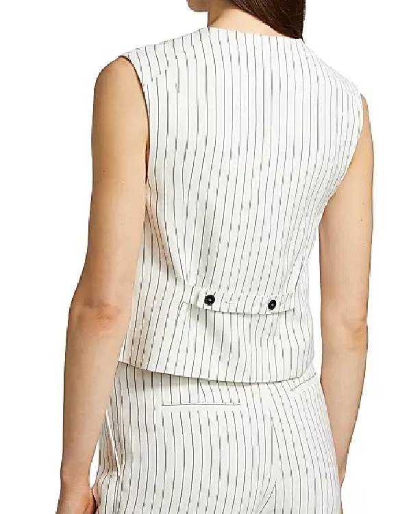 Only Murders In The Building Selena Gomez Pinstriped Vest
