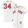 Men's Boston Red Sox David Ortiz Mitchell & Ness White 2004 Cooperstown Collection Home Authentic Jersey