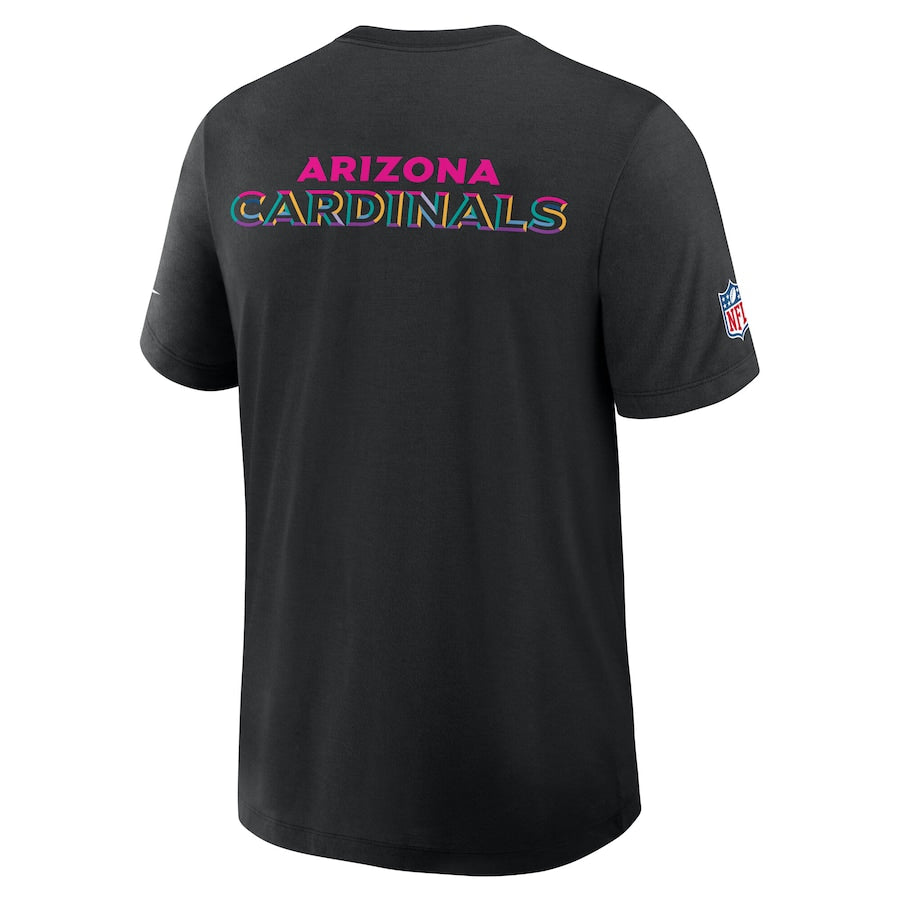 Arizona Cardinals Nike Black 2025 NFL Crucial Catch Tri-Blend Dri-FIT T-Shirt