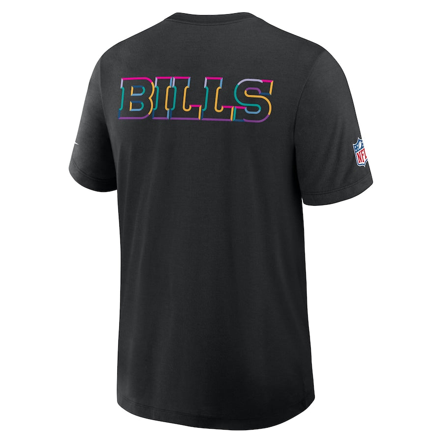 Buffalo Bills Nike Black 2025 NFL Crucial Catch Tri-Blend Dri-FIT T-Shirt