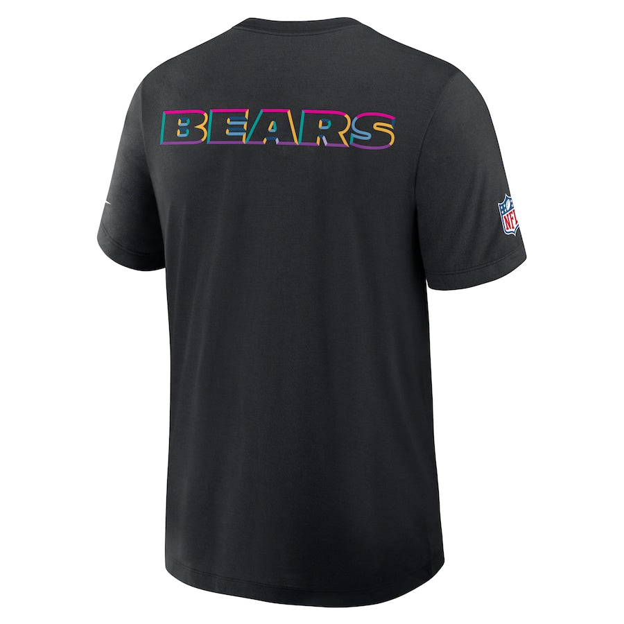 Chicago Bears Nike Black 2025 NFL Crucial Catch Tri-Blend Dri-FIT T-Shirt
