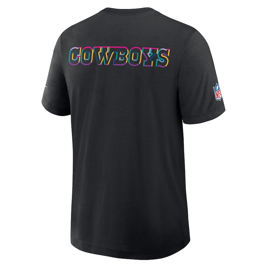 Dallas Cowboys Nike Black 2025 NFL Crucial Catch Tri-Blend Dri-FIT T-Shirt