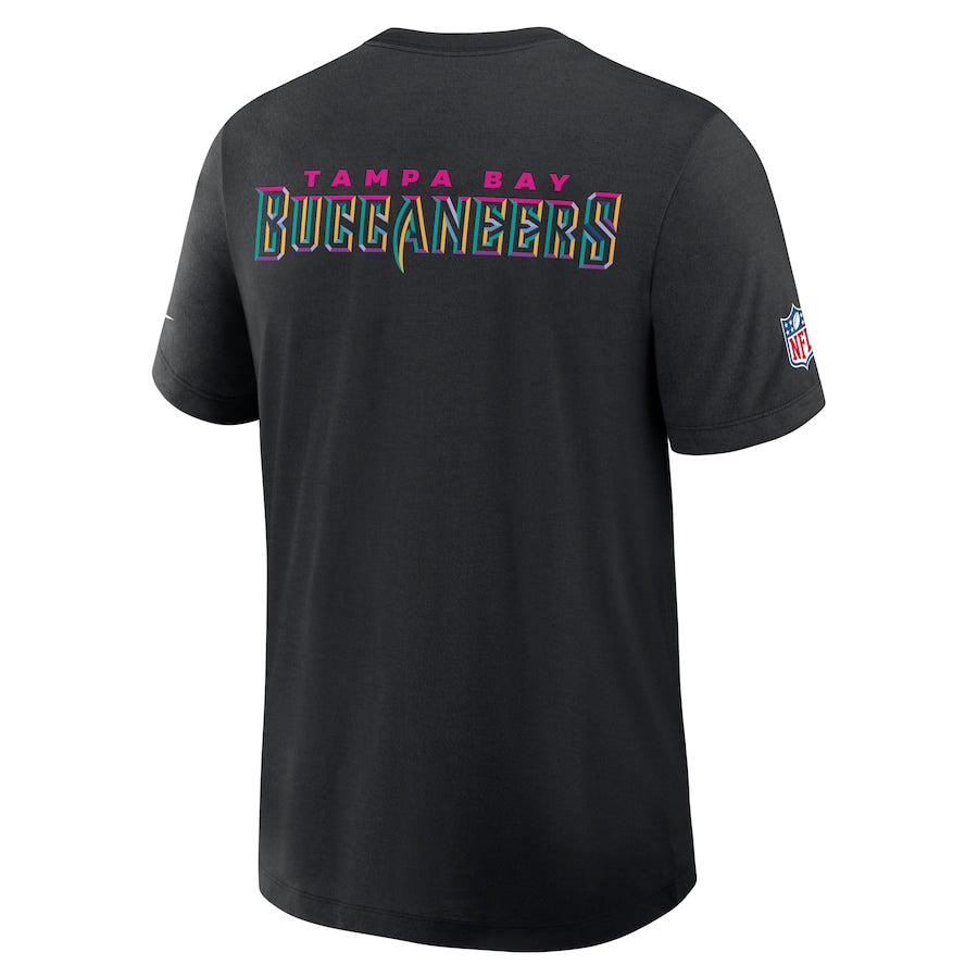 Tampa Bay Buccaneers Nike Black 2025 NFL Crucial Catch Tri-Blend Dri-FIT T-Shirt