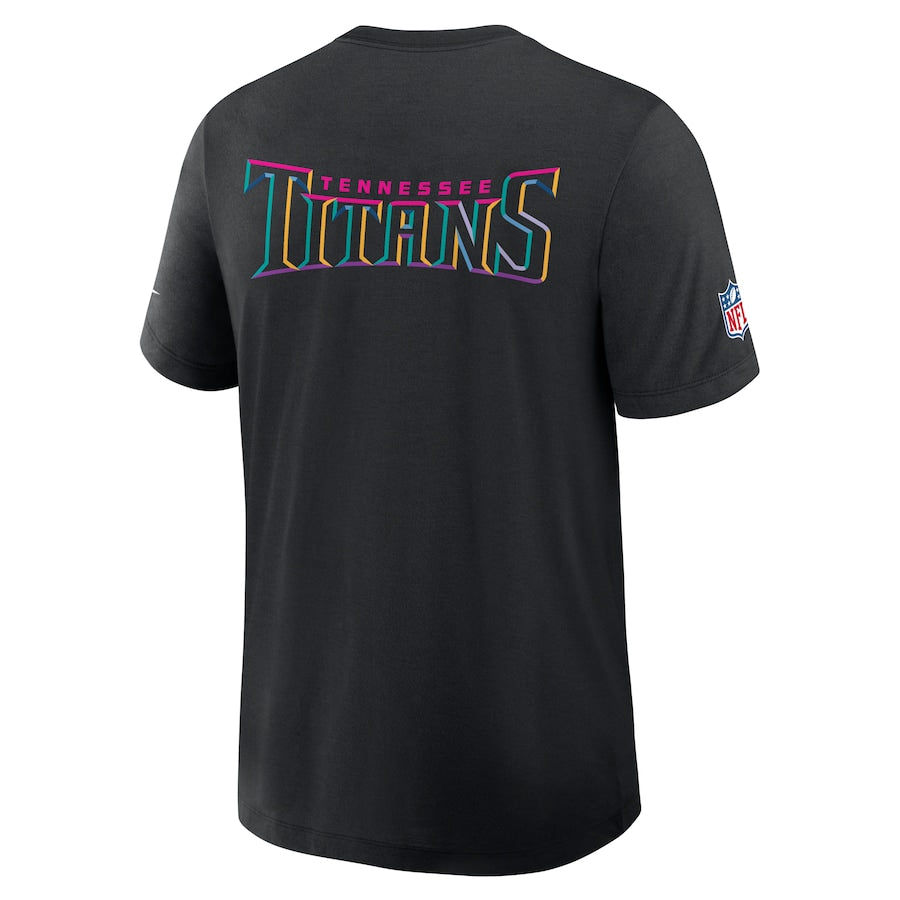 Tennessee Titans Nike Black 2025 NFL Crucial Catch Tri-Blend Dri-FIT T-Shirt